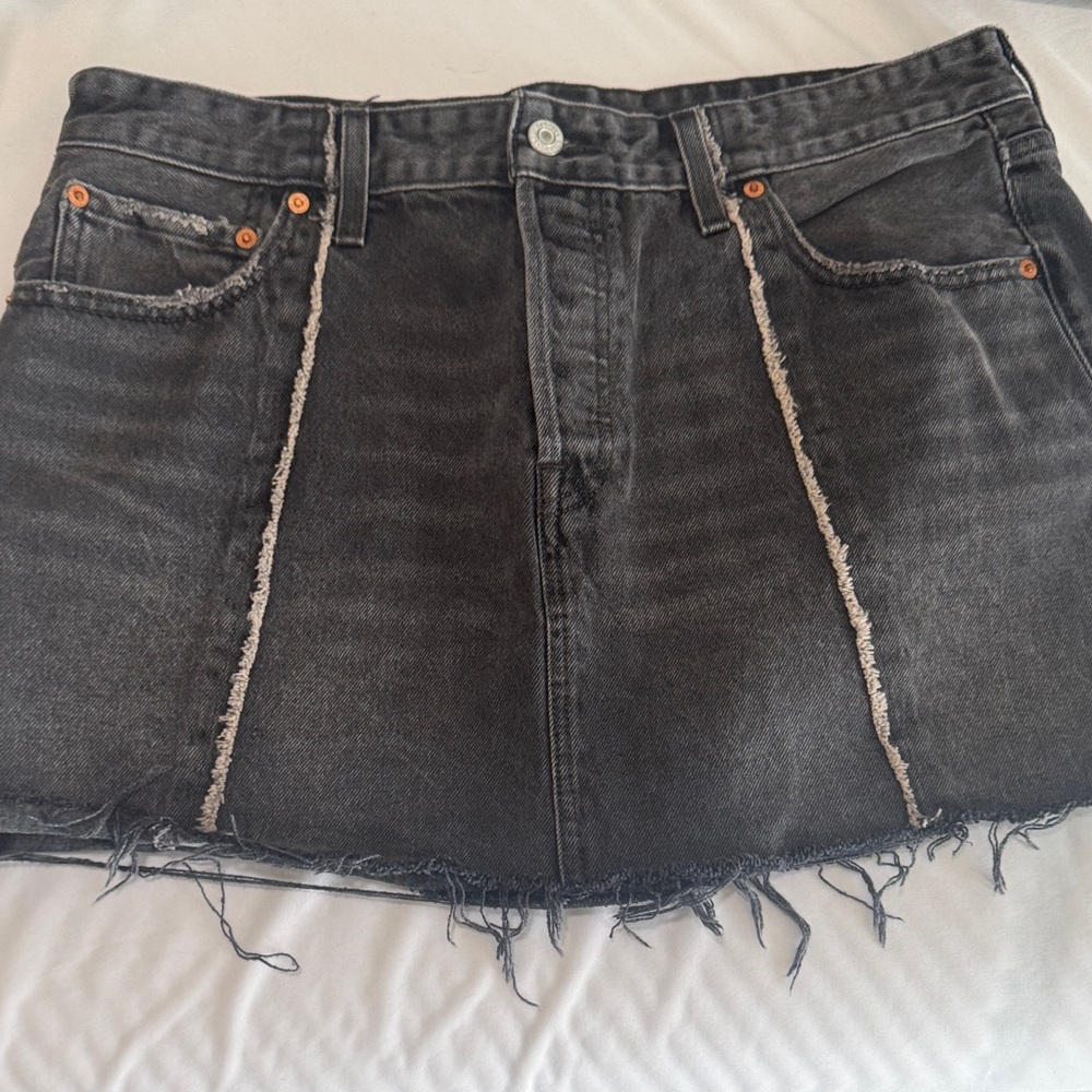 Levi Black Denim Skirt